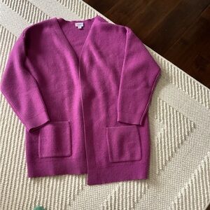 LuLaRoe purple cardigan, large